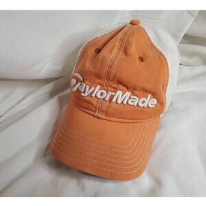 Orange & White TaylorMade Baseball Hat/Cap TMax Gear